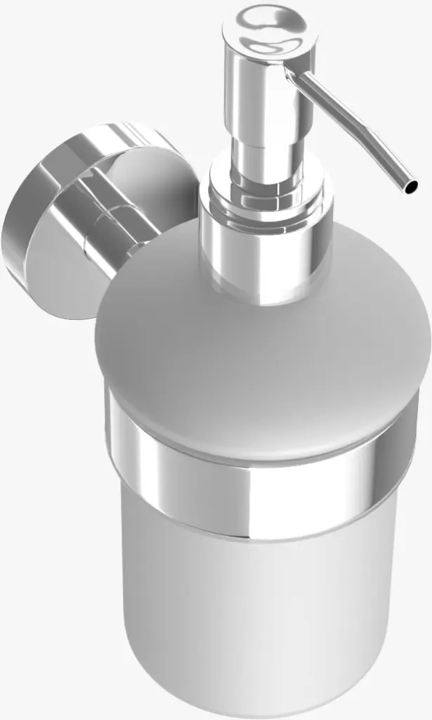 Cubix -817-A Liquid Soap Dispenser ss+ Glass.webp