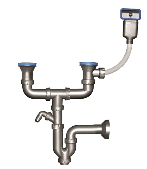 AS 1035 - Siphon Set For Double Bowls (2 afvoer + 1 overloop).webp