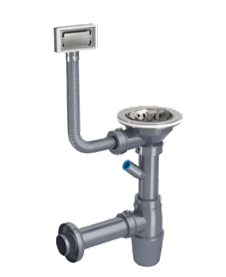 AS 1034 - Siphon Set For Single Bowls (1 afvoer + 1 overloop).webp