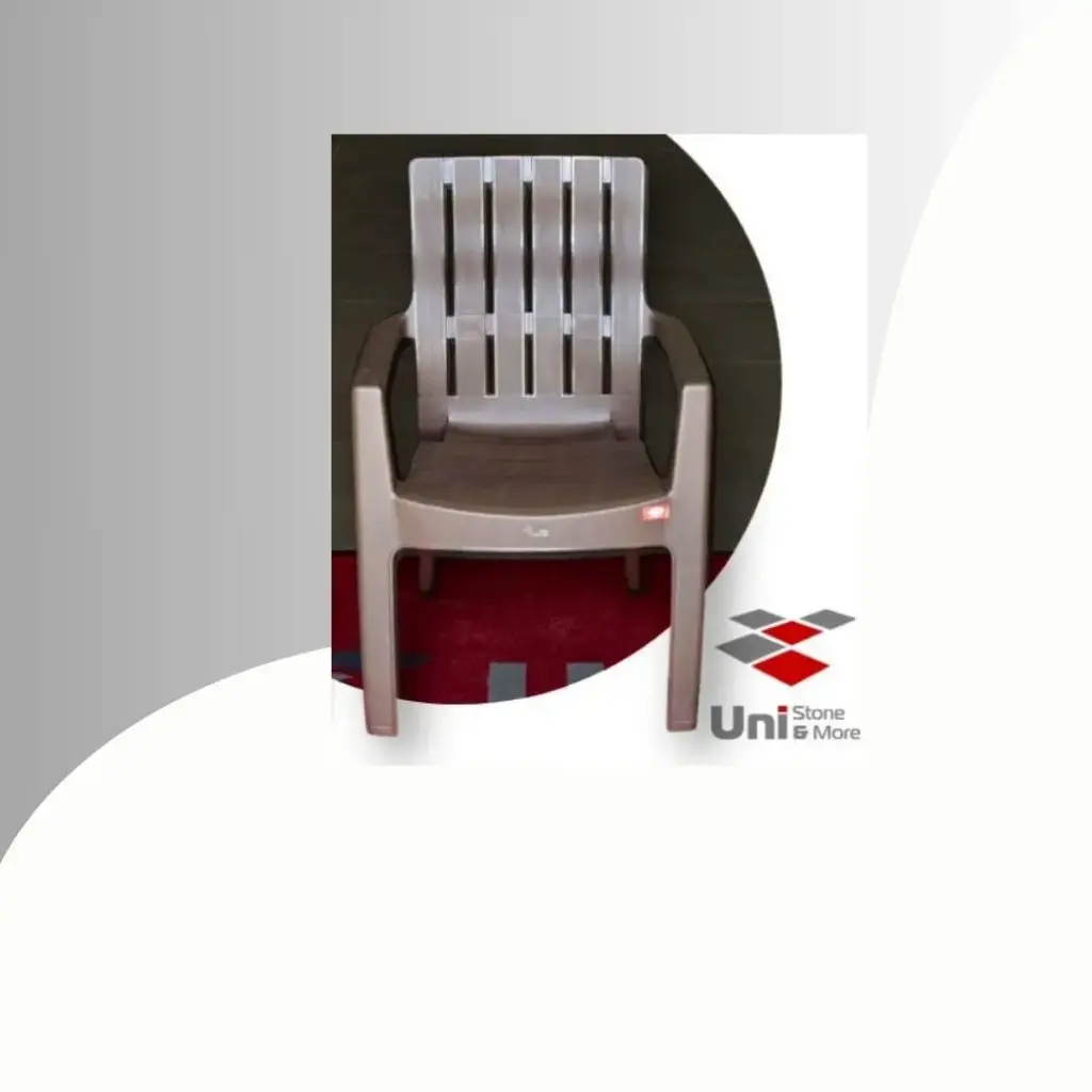 Stoel - Plastic - bruin - lendensteun