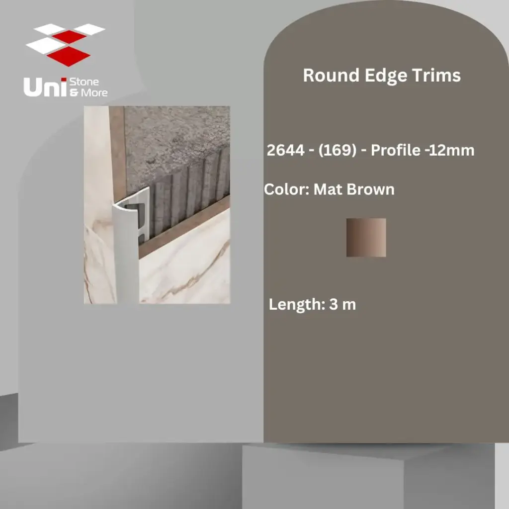 2644 - (169) - Profile -12mm - Mat Brown - A