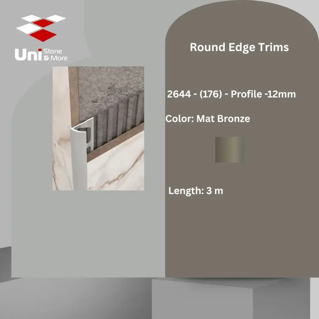 2644 - (176) - Profile -12mm - Mat Bronze - A