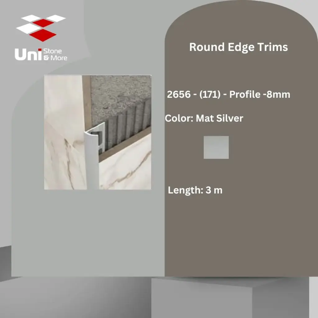 2656 - (171) - Profile -8mm - Mat Silver - A