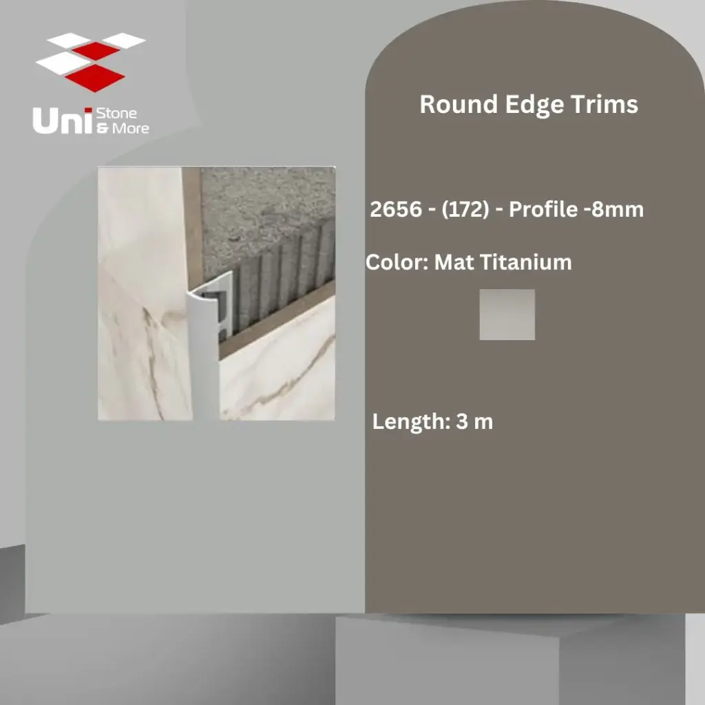 2656 - (172) - Profile -8mm - Mat Titanium - A