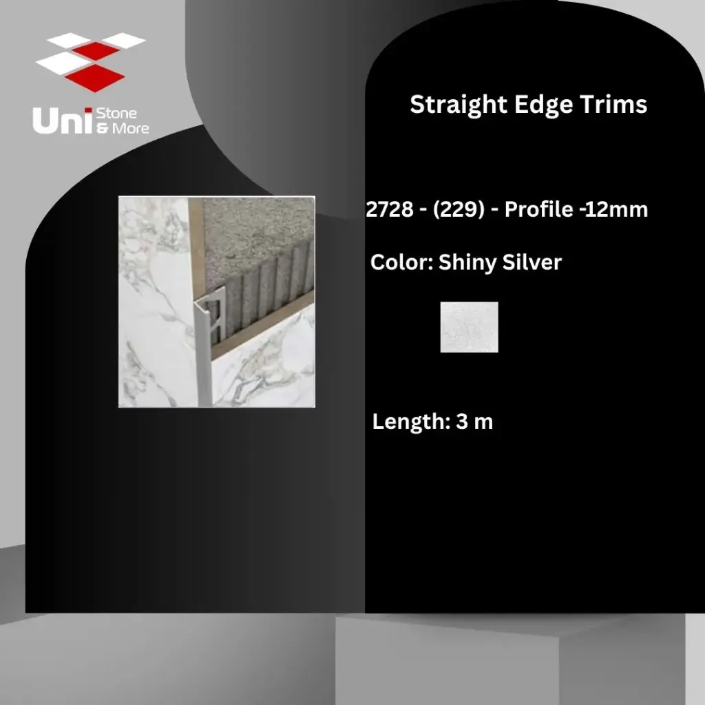 2728 - (229) - Profile -12mm - Shiny Silver - A