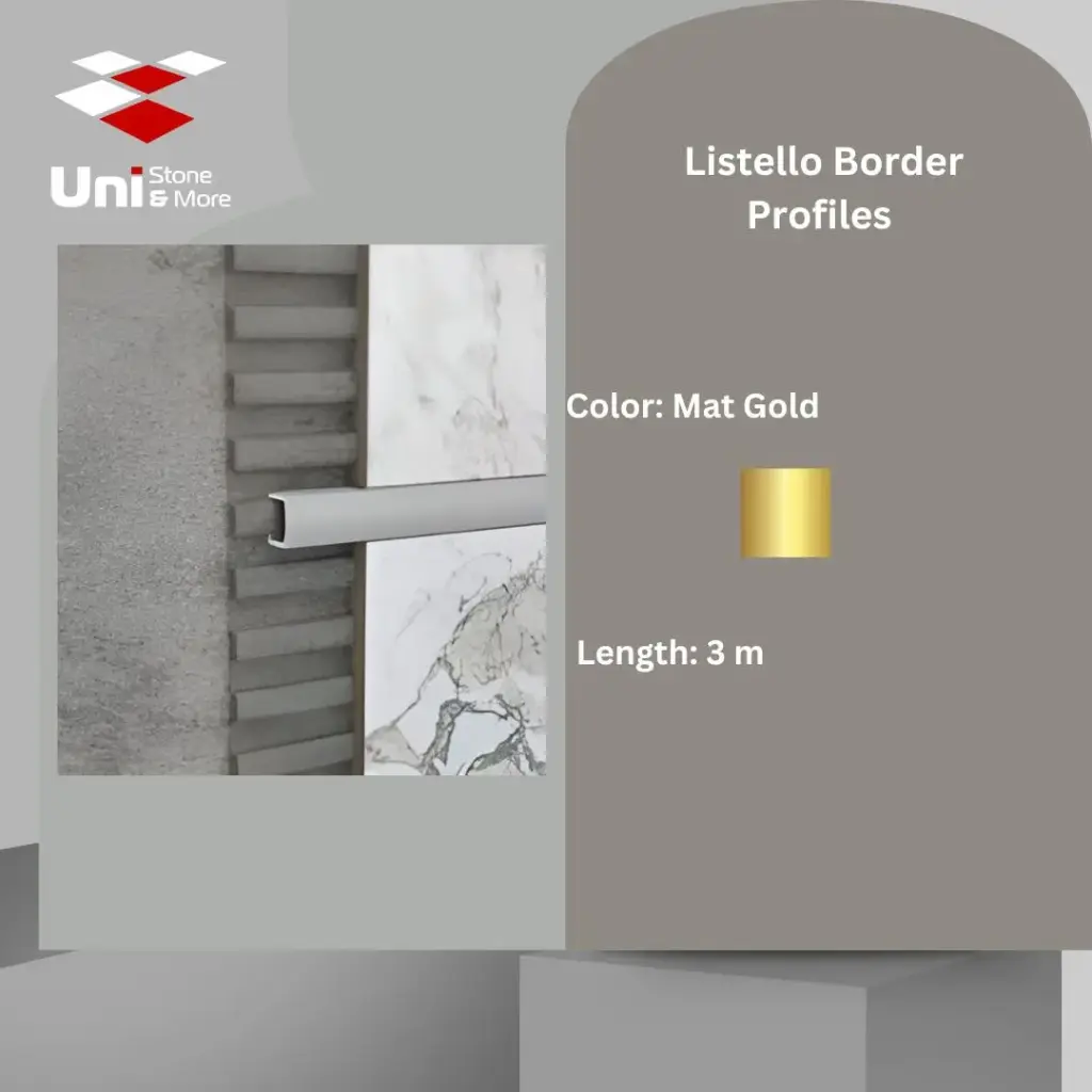 2763 - (254) - Profile -10mm - Mat Gold - A
