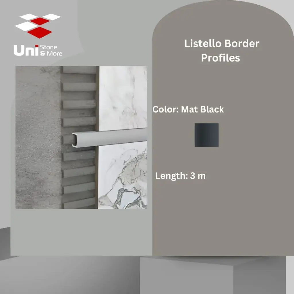 3128 - (161) - Profile -20mm - Mat Black - A