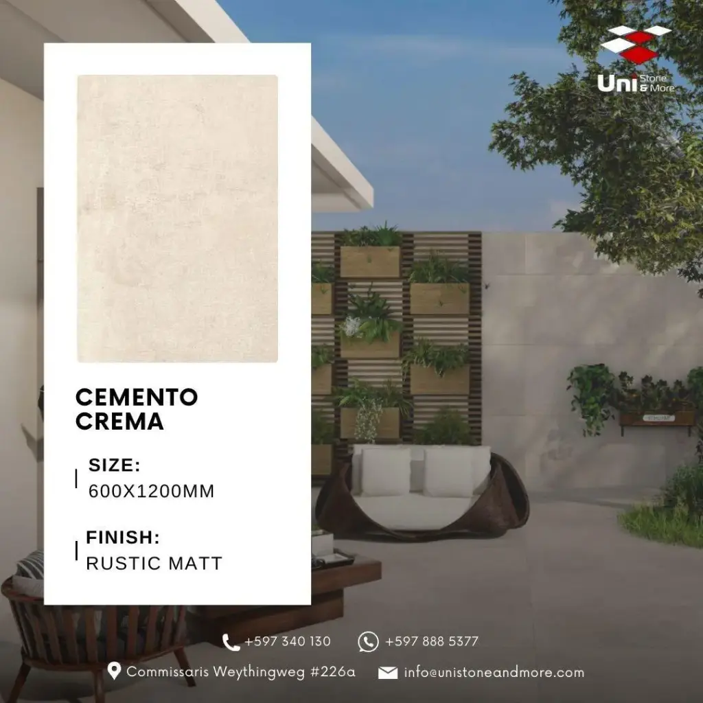Cemento Crema - Rustic Matt - P - 60x120