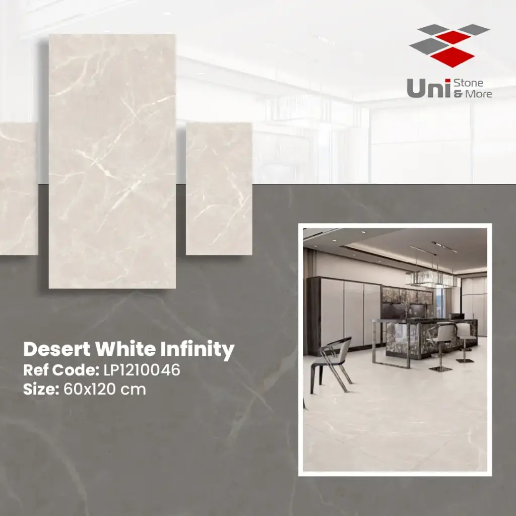Desert White Infinity - Glossy - P - 60x120
