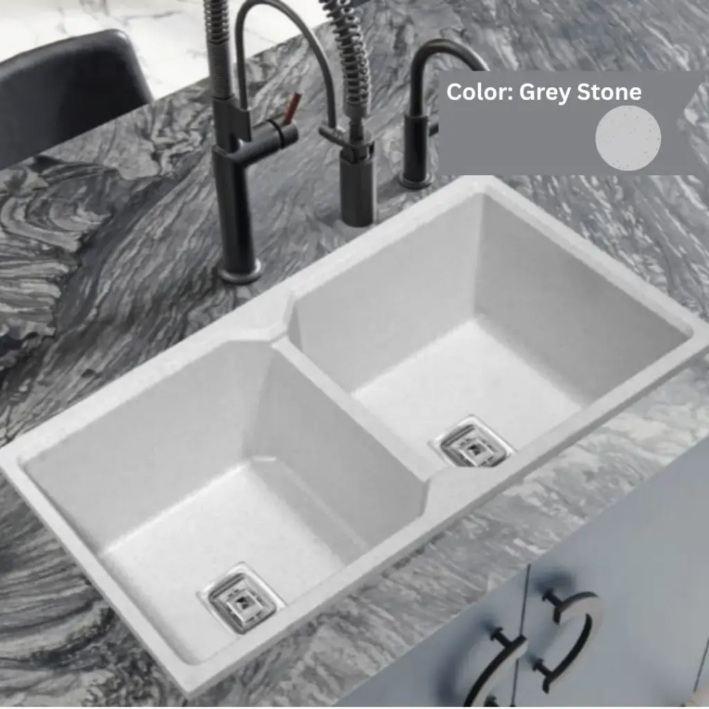 Grey Stone - Amazon - Quartz Kitchen Sink - 37"x18"