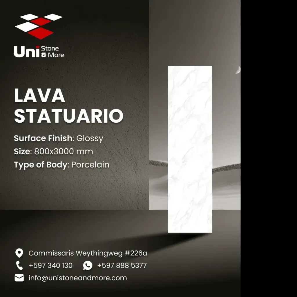 Lava Statuario - Glossy - P - 80x300 15mm
