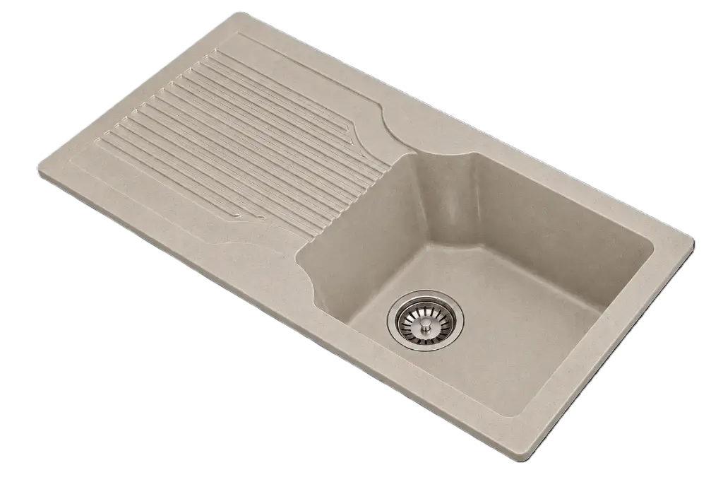 Red Moon - Ruga-2 - Quartz Kitchen Sink - 18"x36"
