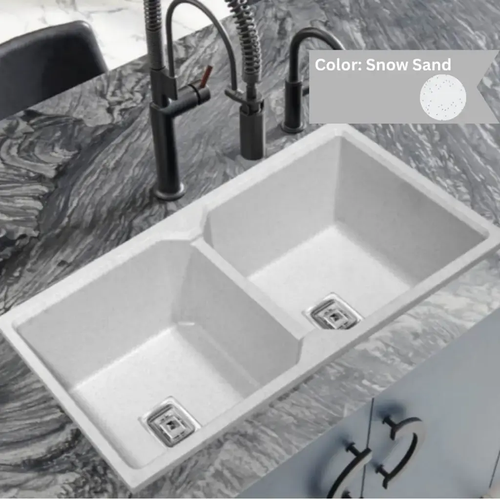 Snow Sand - Amazon - Quartz Kitchen Sink - 37"x18"