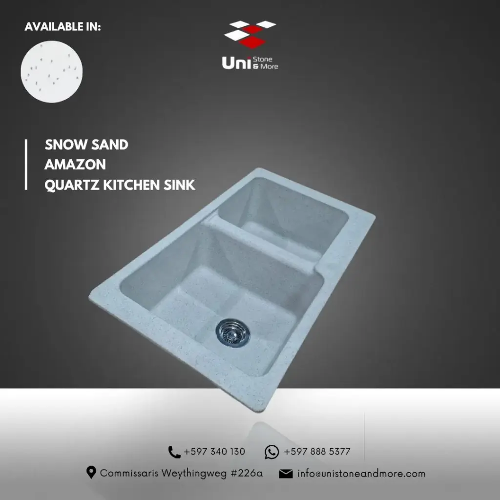 Snow Sand - Eros-E2 - Quartz Kitchen Sink - 36"x20"