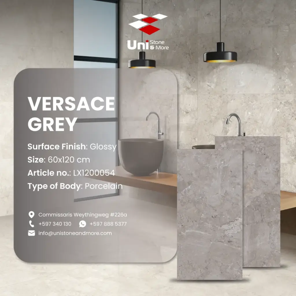 Versace Grey - Glossy - P - 60x120