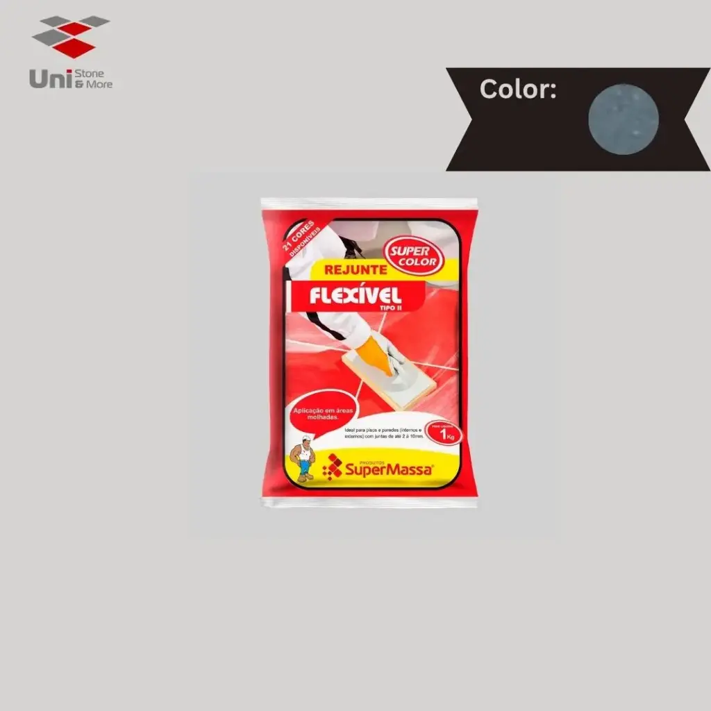 Rejunte Supermassa TipoII Preto Grafite - 1kg
