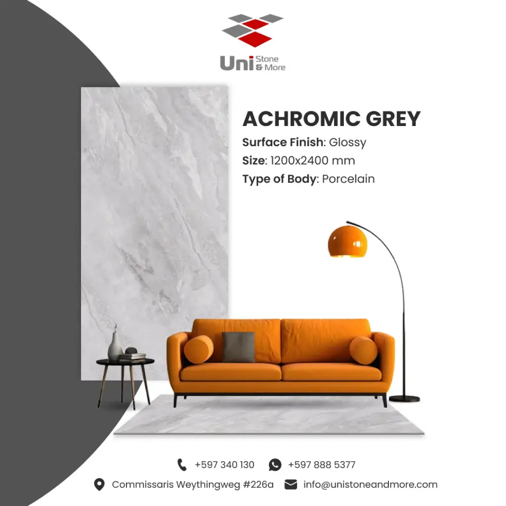 Achromic Grey - Glossy - P - 120x240 15mm