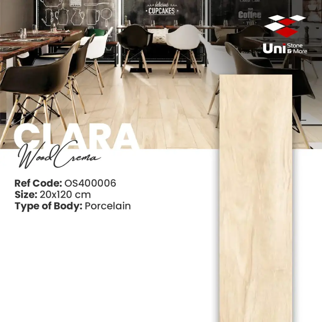 Clara Wood Crema - Wooden - P - 20x120 