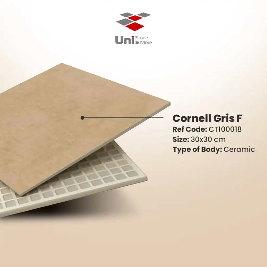 Cornell Gris F - Matt - C - 30x30