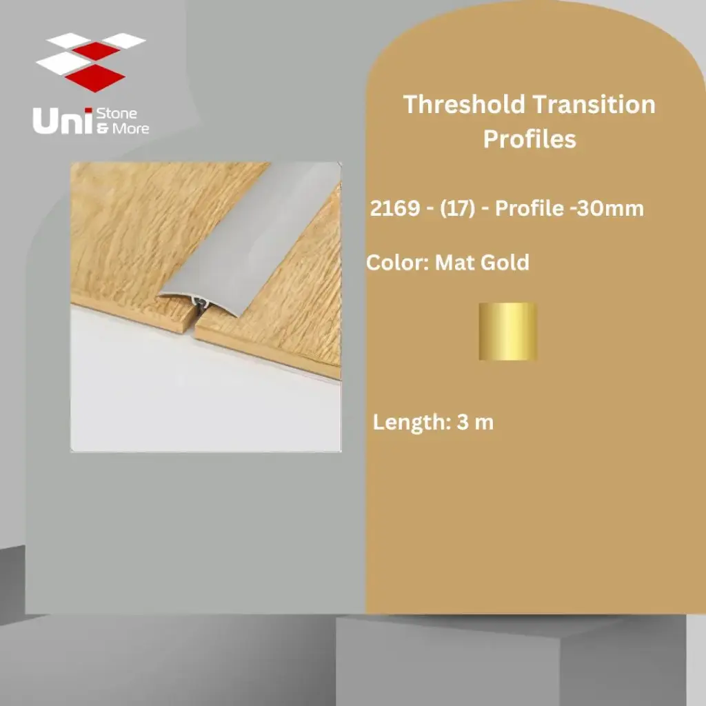 2169 - (17) - Profile -30mm - Mat Gold - A