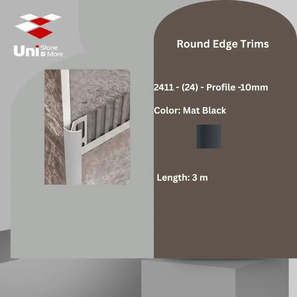 2411 - (24) - Profile -10mm - Mat Black - A