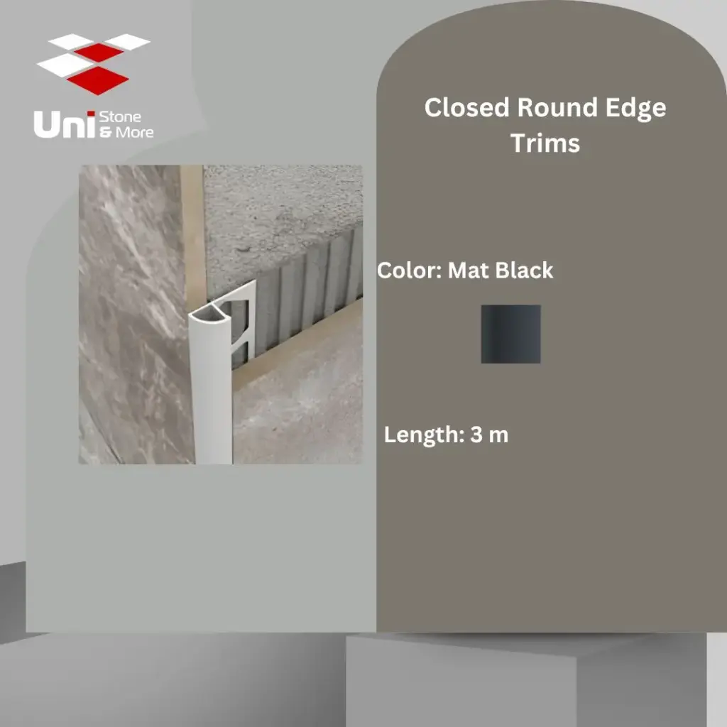 2509 - (57) - Profile -8mm - Mat Black - A