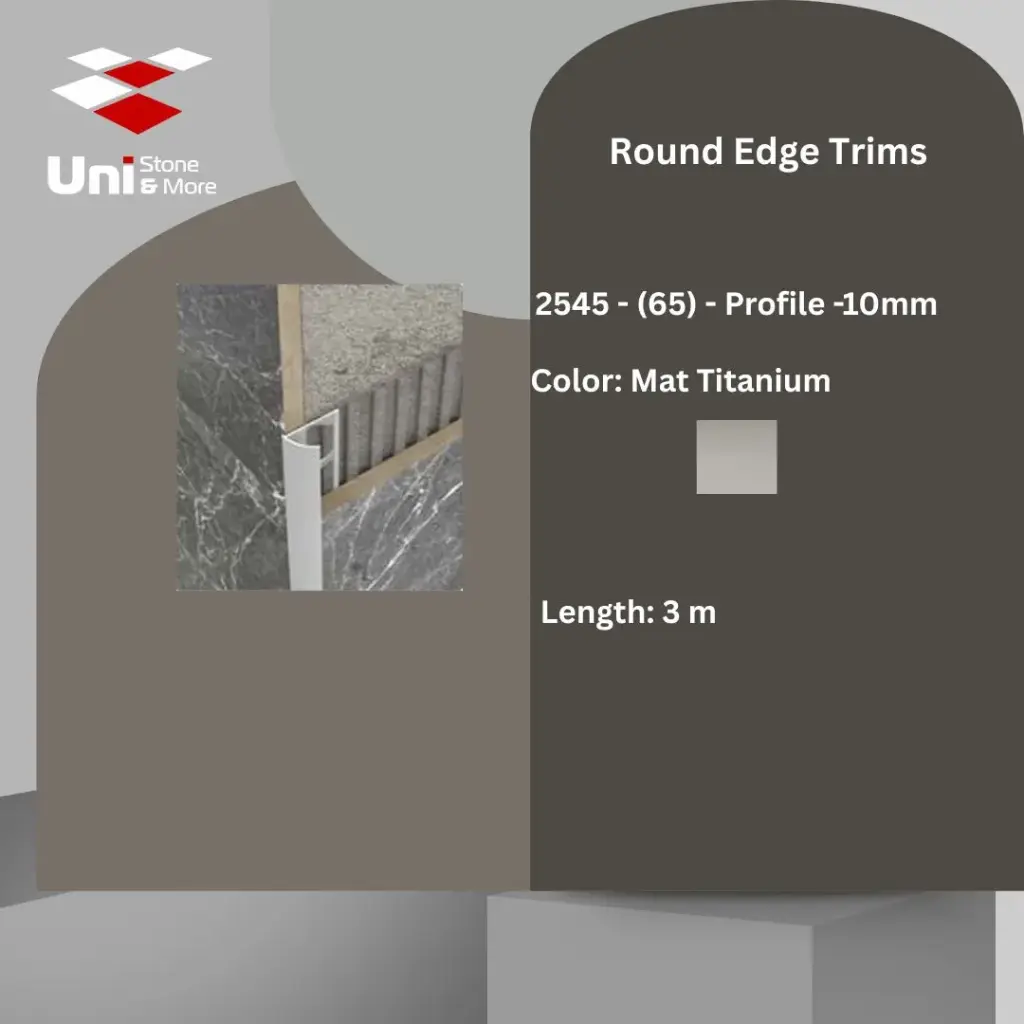 2545 - (65) - Profile -10mm - Mat Titanium - A