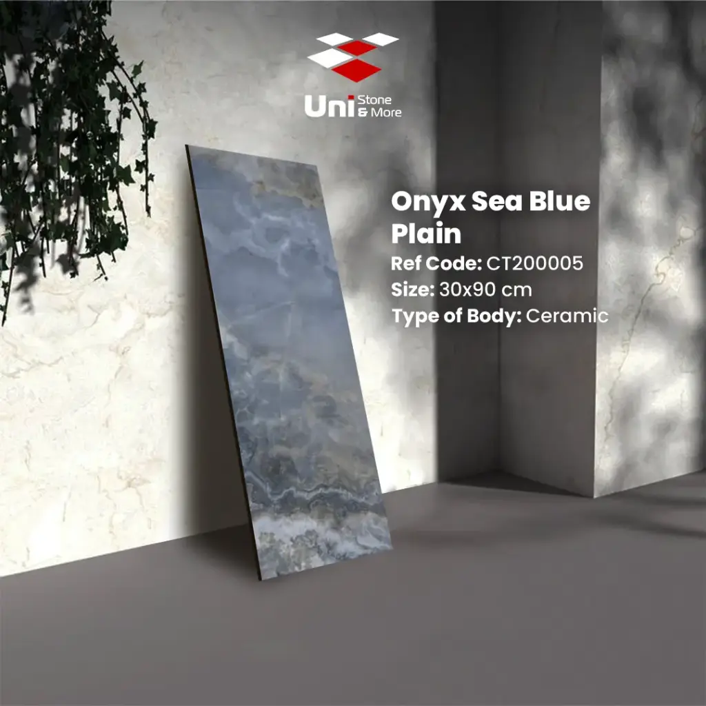 Onyx Sea Blue - Glossy - C - 30x90