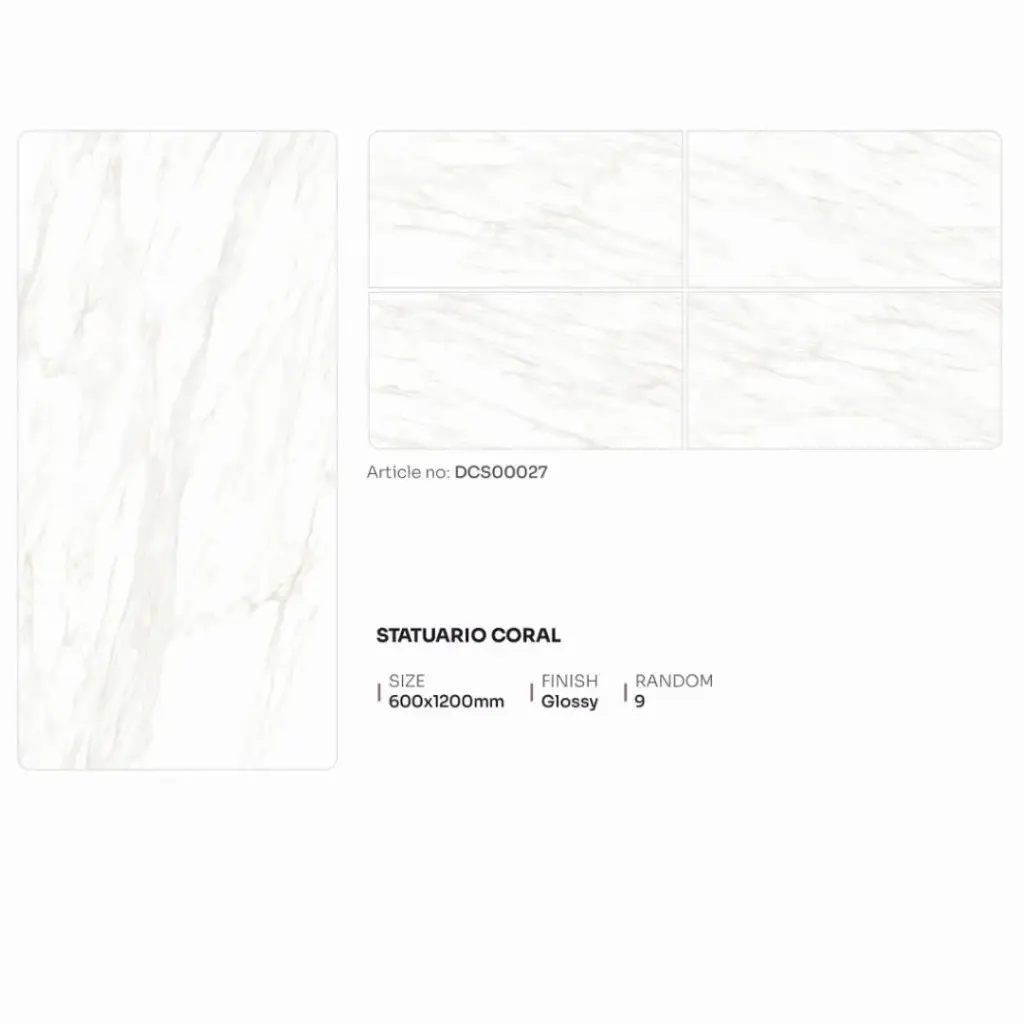 Statuario Coral - Glossy - P - 60x120