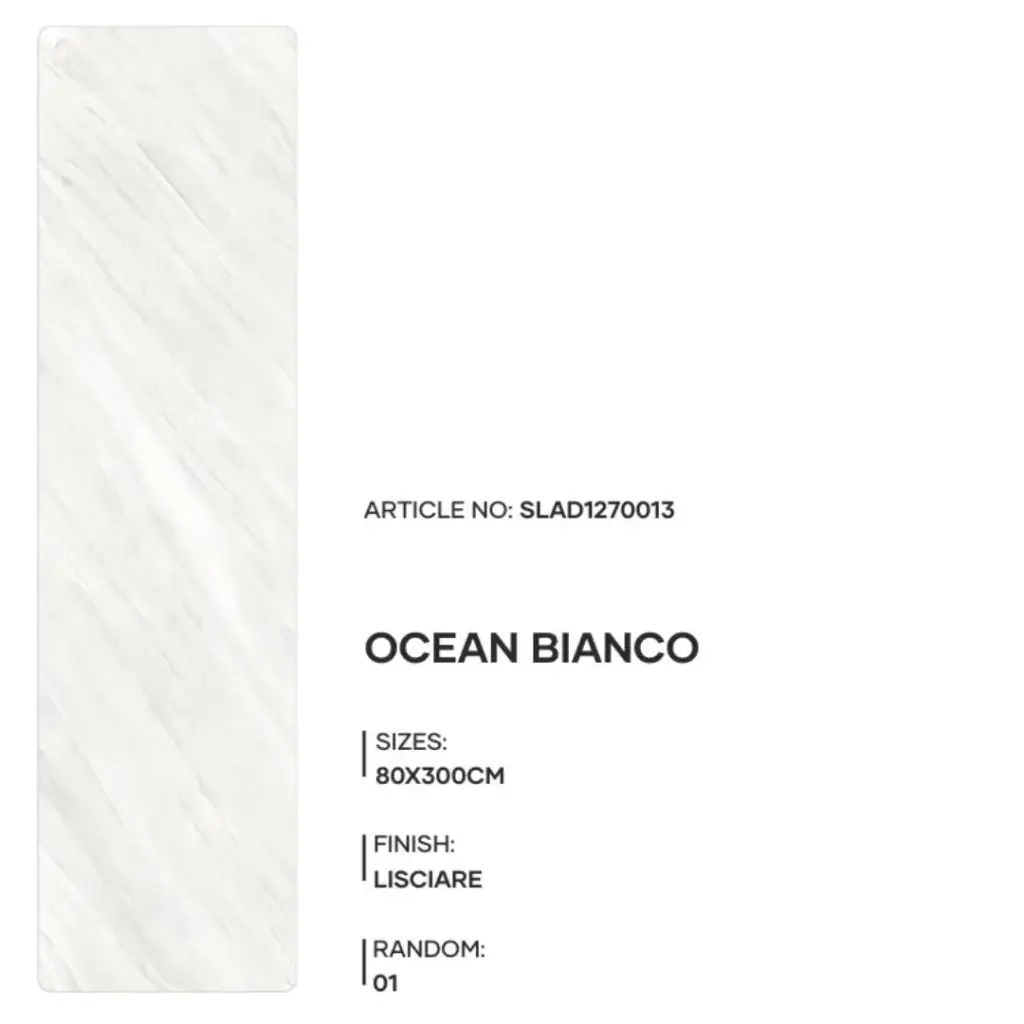 Ocean Bianco - Lisciare - P - 80x300 15mm
