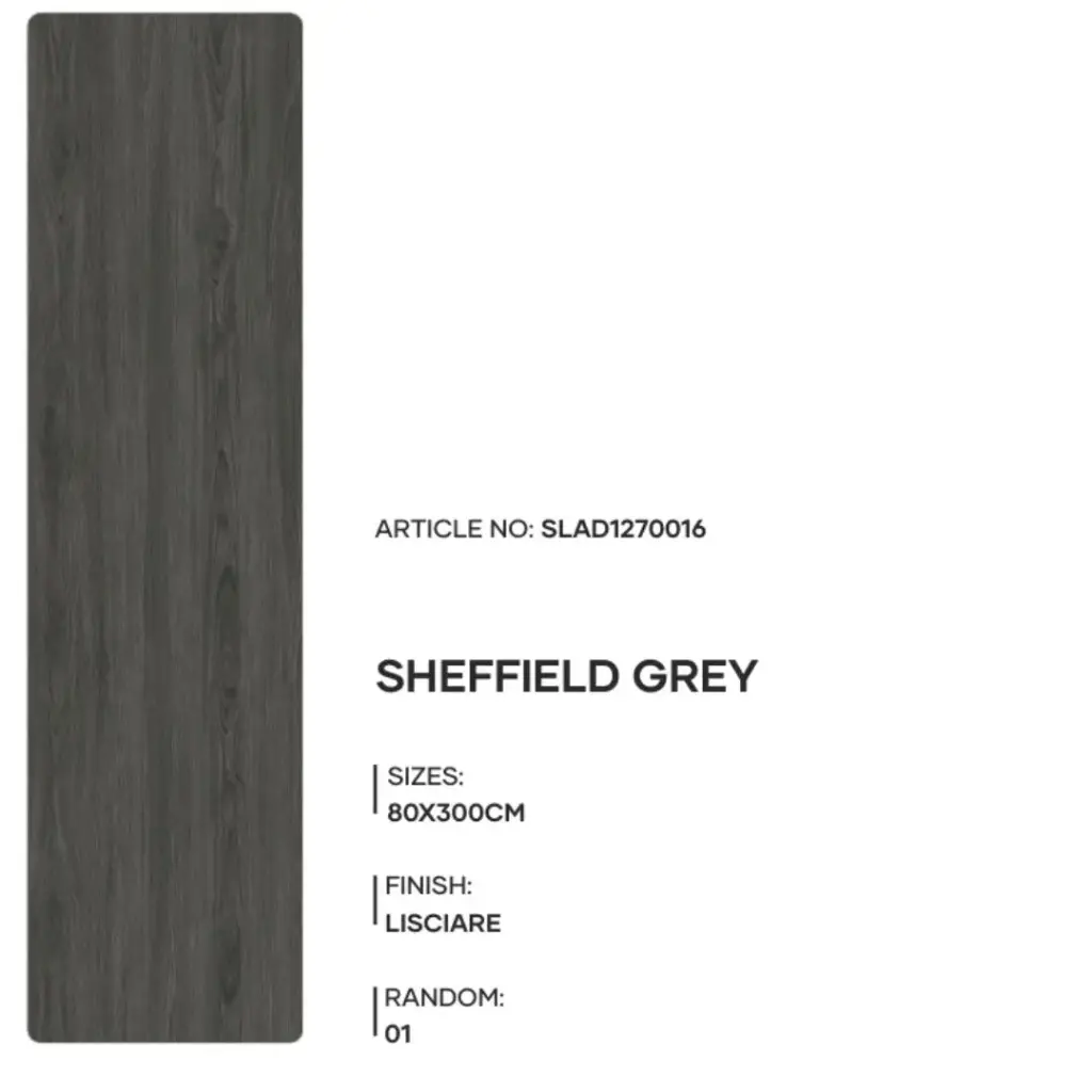 Sheffiele Grey - Lisciare - P - 80x300 15mm