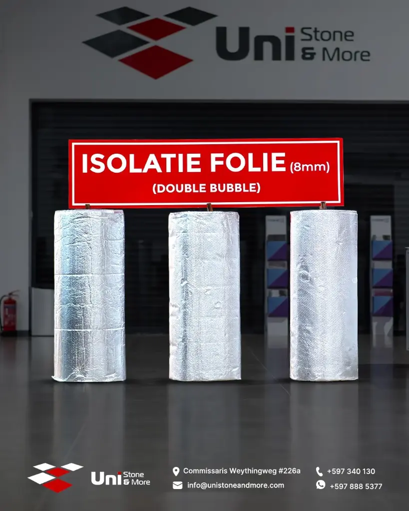Double Bubble Aluminium Insulation Foil 20m x 1,2 Mtr - 8mm