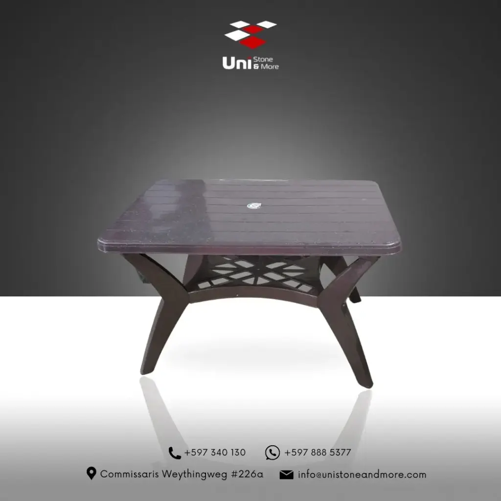 Dinning Table Cross Leg - Dark Brown - P