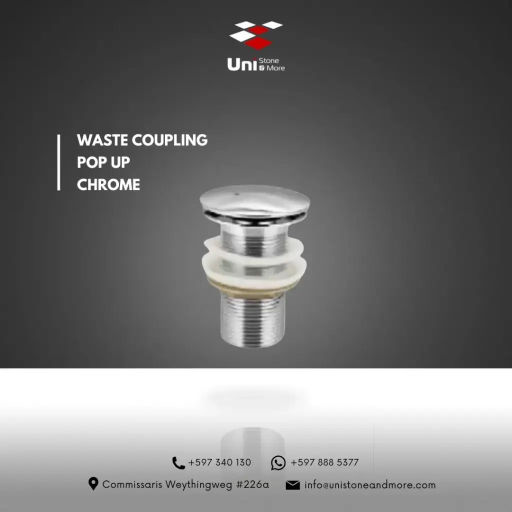 Waste coupling Pop Up - Chrome - B
