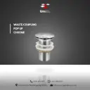 Waste coupling Pop Up - Chrome - B