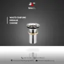Waste coupling Regular - Chrome - B