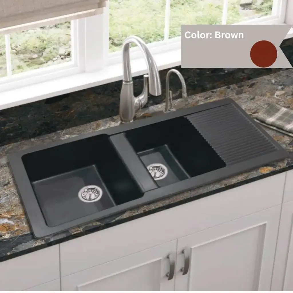 Brown - Evolution - Quartz Kitchen Sink - 19"x45"