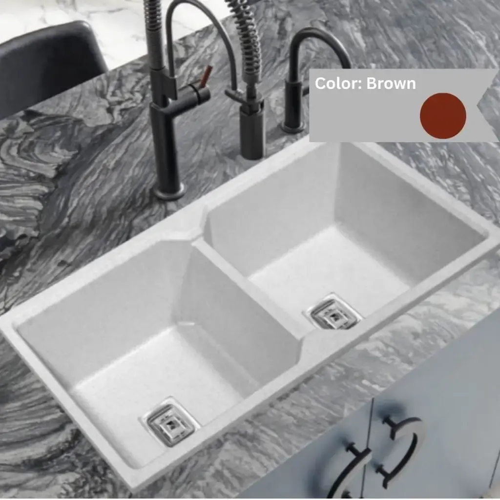 Brown - Amazon - Quartz Kitchen Sink - 37"x18" 