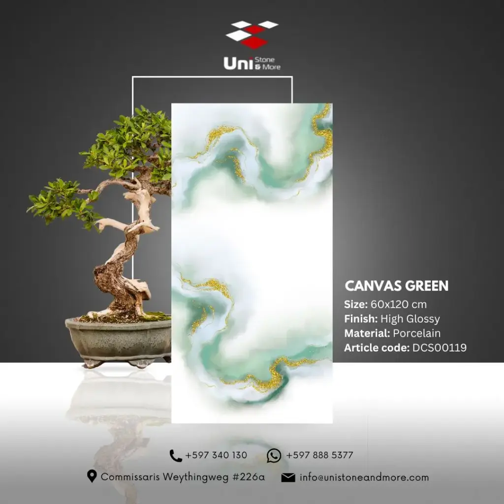 Canvas Green - High Glossy - P - 60x120