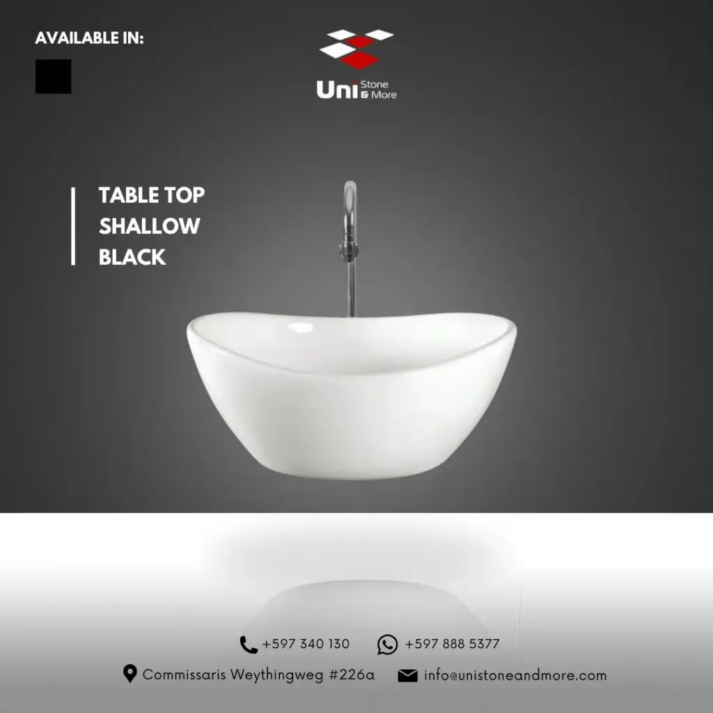 Table Top Shallow - Black - P