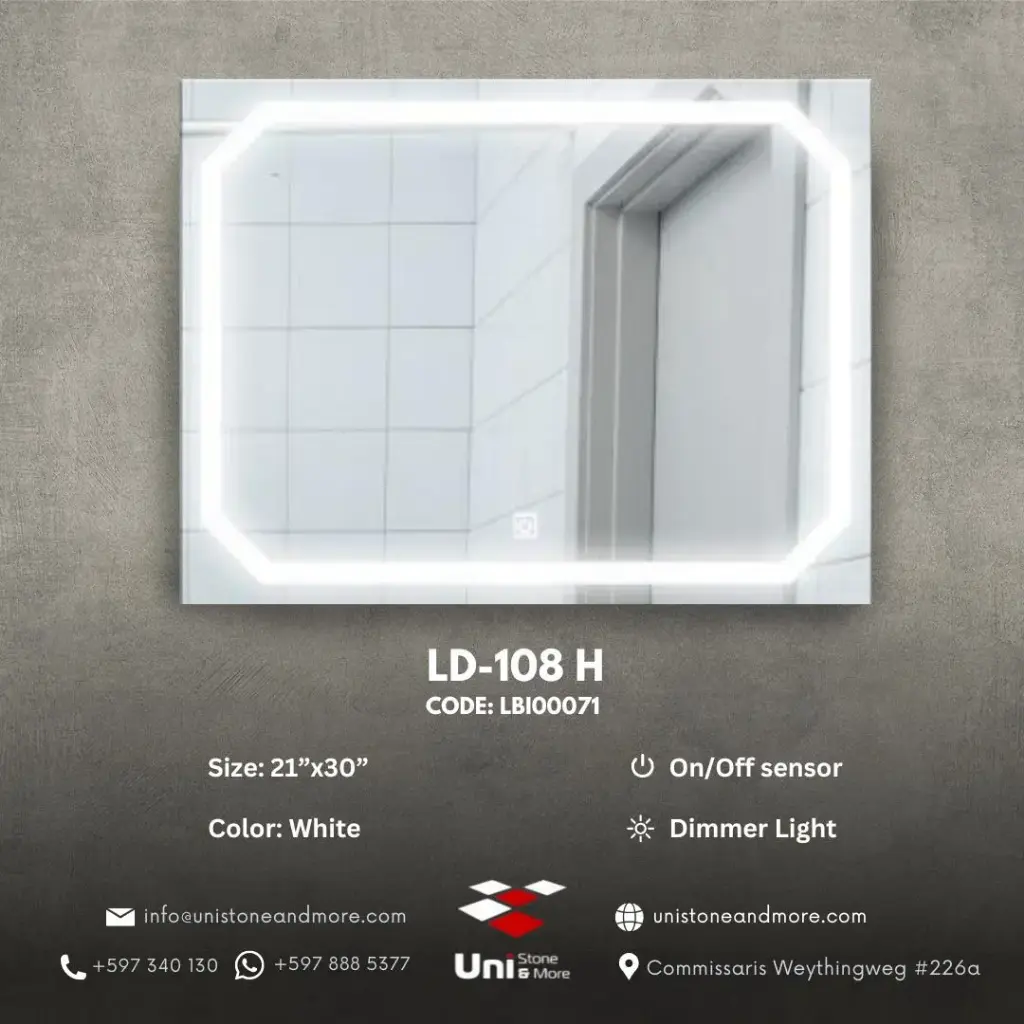 LD-108 H - White - 21"x30"