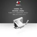 Corona - 704 Rob Hook - Double - Glossy - 8.2L x 4.2W x 4.7H