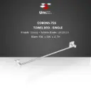 Corona - 705 Towel Rod - Single - Glossy - 60L x 6W x 4.7H