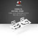 Corona - 714 Soap Dish - Double - Glossy - 25L x 11W x 4.7H