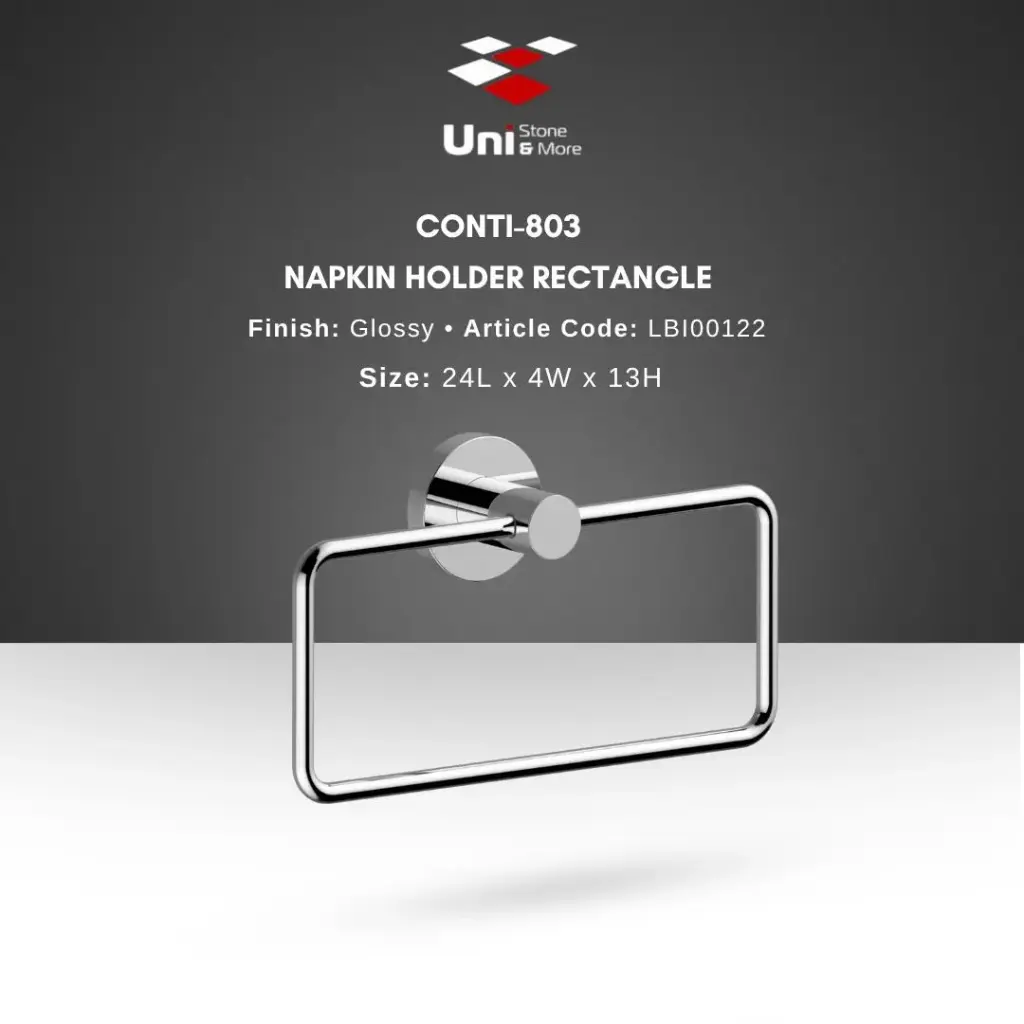 Conti - 803 Napkin Holder Rectangle - Glossy - 24L x 4W x 13H