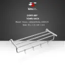Conti - 807 Towel Rack - Glossy - 60L x 21.5W x 10H