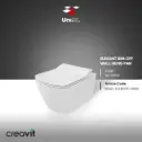 Elegant Rim-Off Wall hung Pan WC White