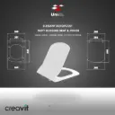 Elegant Duroplast Soft Closing Seat & Cover - White