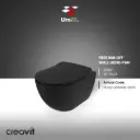 Free Rim-Off Wall Hung Pan - WC Black