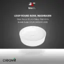 Loop Round Bowl Washbasin round 45 cm - Matt White